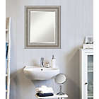 Alternate image 3 for Amanti Art Parlor 22-Inch x 26-Inch Framed Bathroom Vanity Mirror in Nickel/Silver
