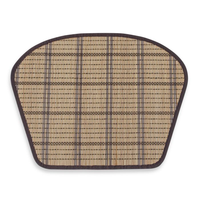 WedgeShaped Bamboo Placemat in Natural/Chocolate Bed Bath and Beyond