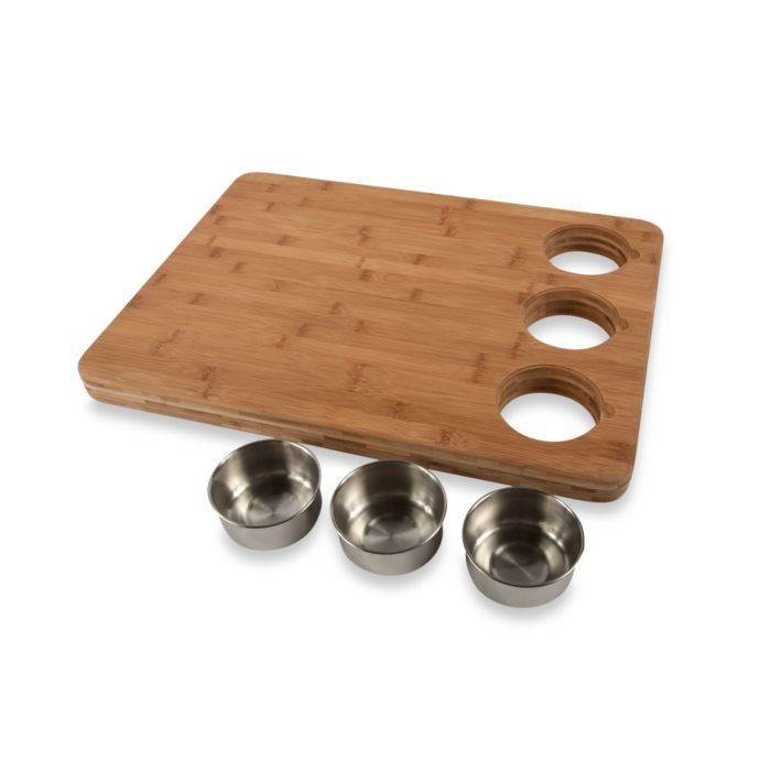 Pro Chef Butchers Block with Prep Bowls Bed Bath & Beyond