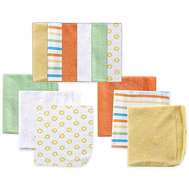Luvable Friends&reg; 12-Pack Washcloths in Yellow. View a larger version of this product image.