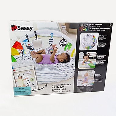Sassy&reg; Tummy Time Reversible Milestone Activity Gym. View a larger version of this product image.