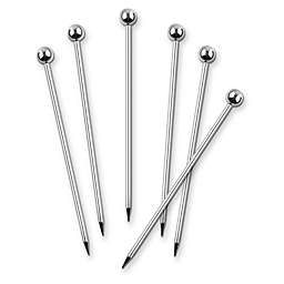 Final Touch&trade; Stainless Steel Cocktail Picks (Set of 6)