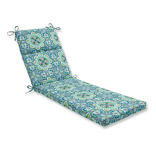 Alternate image 1 for Pillow Perfect Lagoa Tile Chaise Lounge Cushion in Blue