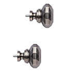 Alternate image 0 for Cambria&reg; Soleil Classic Complete Finials in Graphite (Set of 2)