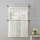 Alternate image 0 for No.918&trade; Joy Lace Rod Pocket Sheer Kitchen Curtain Swag Valance Pair Collection