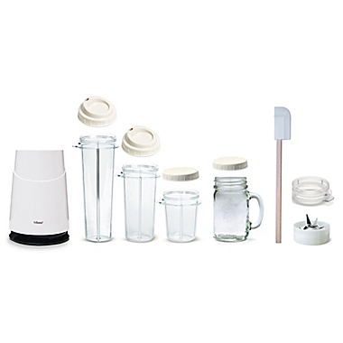 Tribest&reg; Mason Jar Ready Personal Blender II Set with Mug in White. View a larger version of this product image.