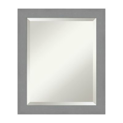 brushed nickel mirror