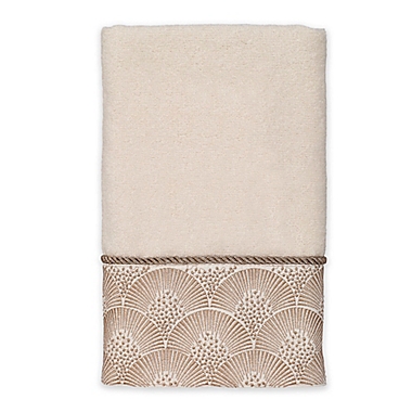 Avanti Deco Shells Hand Towel in Ivory. View a larger version of this product image.