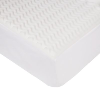 Simply Essential&trade; 1.5-Inch 5-Zone Foam Twin XL Mattress Topper in Neutral