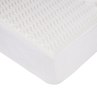 Simply Essential&trade; 1.5-Inch 5-Zone Foam Twin XL Mattress Topper in Neutral. View a larger version of this product image.