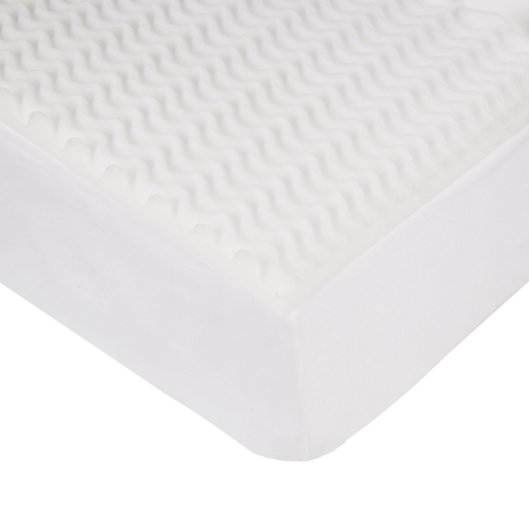 Alternate image 1 for Simply Essential™ 1.5-Inch 5-Zone Foam Mattress Topper in Neutral