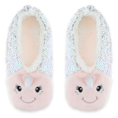 Capelli&reg; Unicorn Sequin Critter Footie in Small/Medium. View a larger version of this product image.
