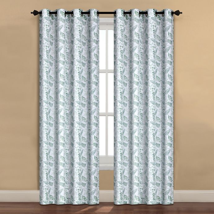 Forest Drape Grommet Window Curtain Panel In Sage Bed Bath And