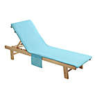 Alternate image 0 for Cooling Memory Foam Chaise Lounge Cover in Blue