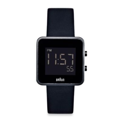 ladies black digital watch