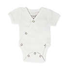 Alternate image 0 for L&#39;ovedbaby&reg; Preemie/Newborn Kimono Organic Cotton Short Sleeve Bodysuit in White