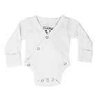 Alternate image 0 for L&#39;ovedbaby&reg; Preemie/Newborn Kimono Organic Cotton Long Sleeve Bodysuit in White
