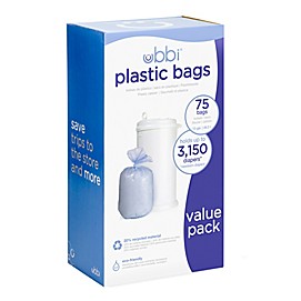 Ubbi® Diaper Pail 75-Count Value Pack Plastic Bags