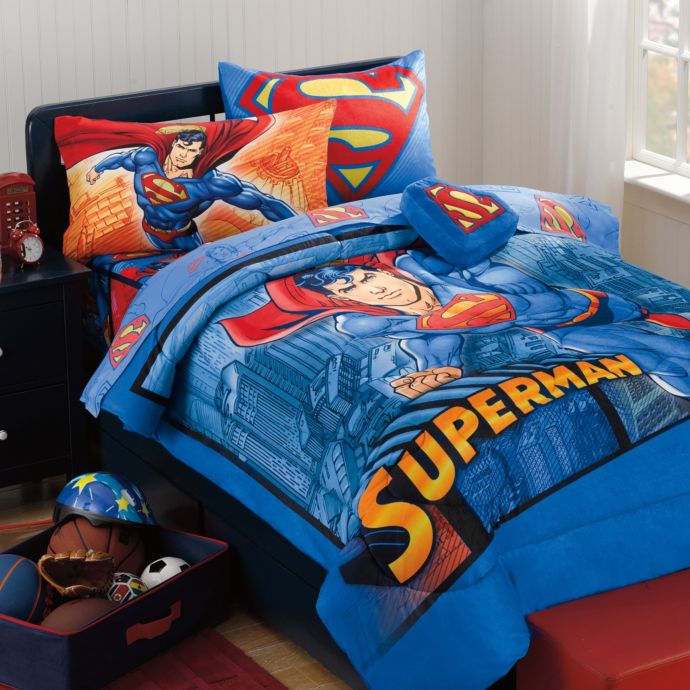 Superman Super Upper Hand Bedding Set Buybuy Baby