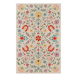 Momeni® Newport Floral 3'9 x 5'9 Accent Rug in Ivory