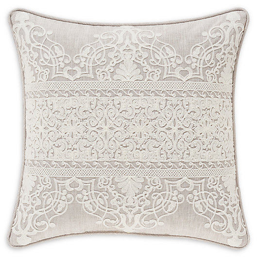 Alternate image 1 for J. Queen New York™ Lauralynn Embroidered Throw Pillow in Beige