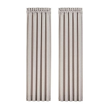 J. Queen New York&trade; Lauralynn 2-Pack 84-Inch Rod Pocket Window Curtain in Beige. View a larger version of this product image.