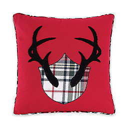 C & F Home™ Antler Mount Embroidered Square Throw Pillow
