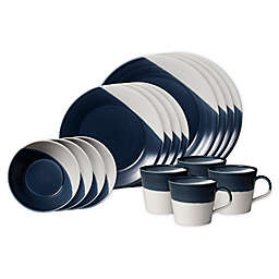 Royal Doulton® Bowls of Plenty 16-Piece Dinnerware Set in Dark Blue