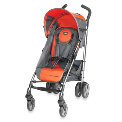 orange chicco stroller