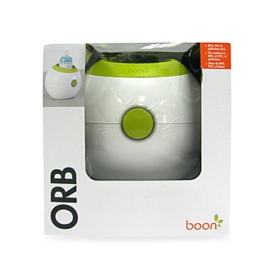 Boon ORB Bottle Warmer in White/Green. View a larger version of this product image.