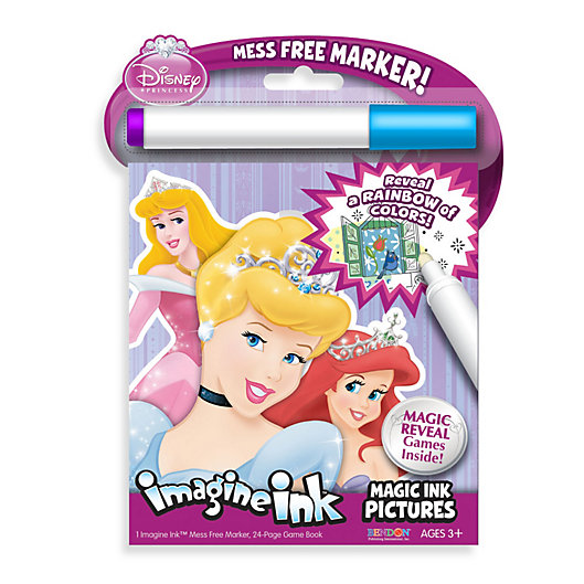 Alternate image 1 for Disney Princess Magic Ink Game & Activity Book w/ Mess Free Marker