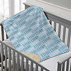 Alternate image 0 for Modern Name Personalized 30-Inch x 40-Inch Sherpa Baby Blanket Collection
