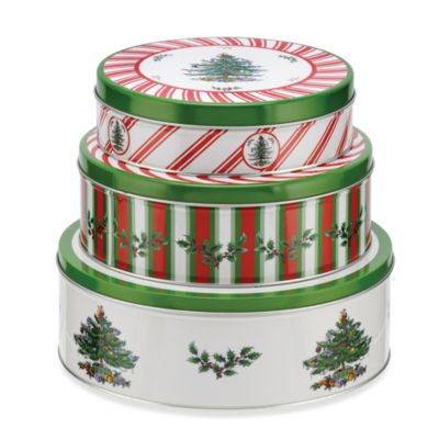 christmas tin containers