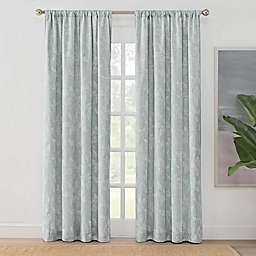 Brookstone&reg; Zoey Leaf Rod Pocket 100% Blackout Window Curtain Panel (Single)