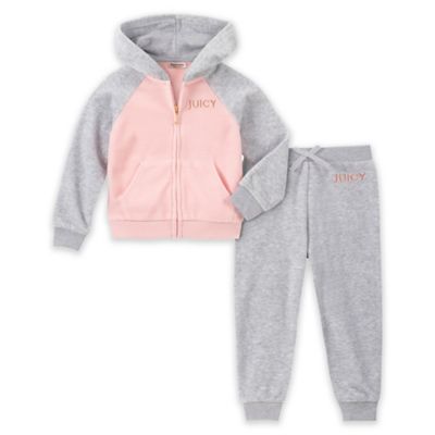 baby pink velour tracksuit