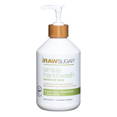 Raw Sugar Simply Hand Wash Sensitive Skin in Green Tea and Cucumber. View a larger version of this product image.