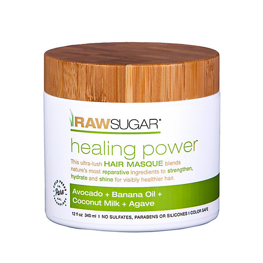 Alternate image 1 for Raw Sugar Healing Power Hair Masque in Avocado, Banana Oil, Coconut Oil, and Agave