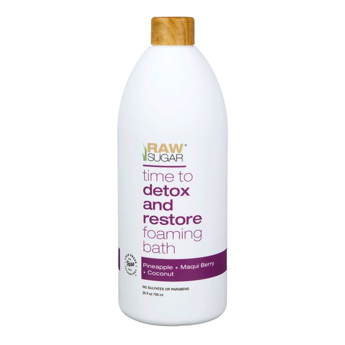 Raw Sugar Time to Detox and Restore Foaming Bath in Pineapple, Maqui