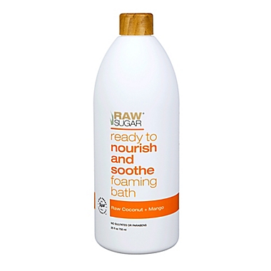 Raw Sugar Ready to Nourish and Soothe Foaming Bath in Raw Coconut and Mango. View a larger version of this product image.