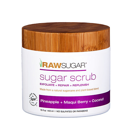 Alternate image 1 for Raw Sugar Sugar Scrub in Pineapple, Maqui Berry, and Coconut