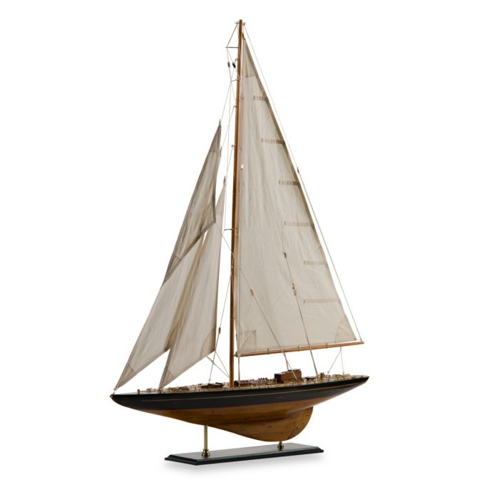 large wooden model sailboat bed bath & beyond