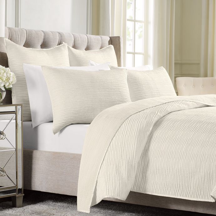Wamsutta® Serenity Quilted Coverlet in White Bed Bath and Beyond Canada