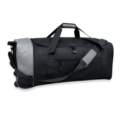 Travelers Club&reg; 32-Inch Compactable Rolling Duffle with Side Pockets