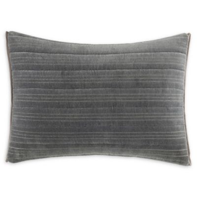 Vera Wang® Shadow Stripe Horizontal Channel Stitched Throw Pillow in ...