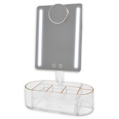 Blushly Lighted Vanity Mirror with Organization Base