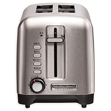 Hamilton Beach&reg; Professional Stainless Steel 2-Slice Toaster. View a larger version of this product image.