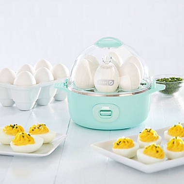 DASH&reg; Express Egg Cooker in Aqua. View a larger version of this product image.
