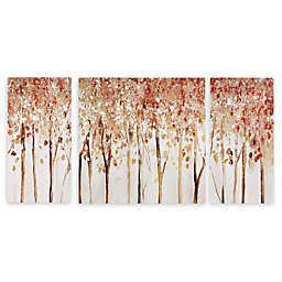 Madison Park Autumn Forest 27-Inch Square Palette Knife Embellishment Wall Art (Set of 3)