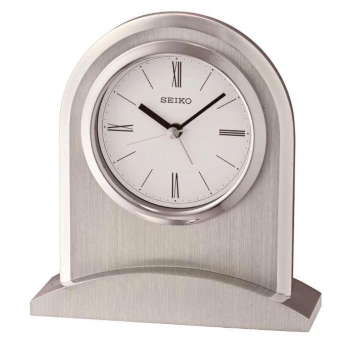 Seiko Metal Desk Clock In Silver Bed Bath Beyond