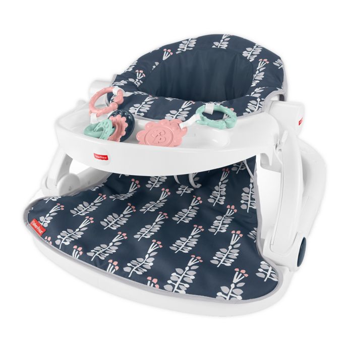 Fisher Price Navy Garden Sit Me Up Floor Seat Buybuy Baby